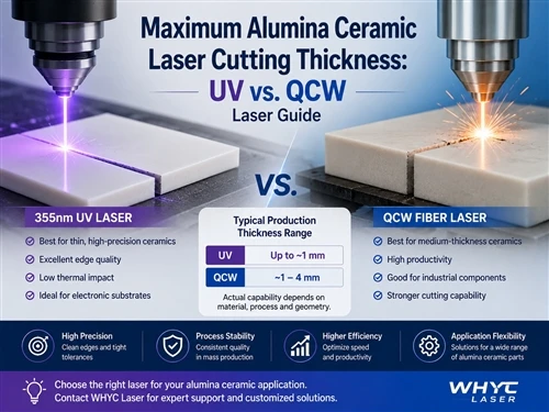Maximum Alumina Ceramic Laser Cutting Thickness: UV vs. QCW Laser Guide