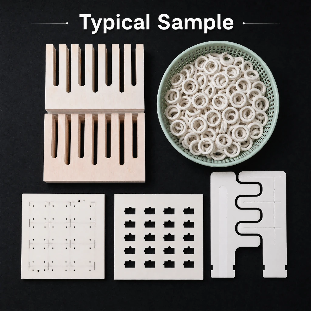 Alumina Ceramic Substrate Laser Cutting Sample Alumina Ceramic Substrate Laser Cutting Sample